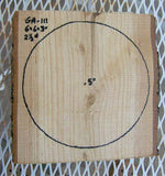 Green Ash Bowl Blank GA-111 6"x 6"x 3" depth