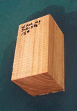 White Ash Block WA-142 3" x 3" x 5.4"