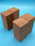 Western Red Cedar Blocks WRC362 1.4" x 1.4" x 3"