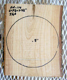 Green Ash Bowl Blank GA-114 6"x 7.2"x 3 to 3-1/2" depth